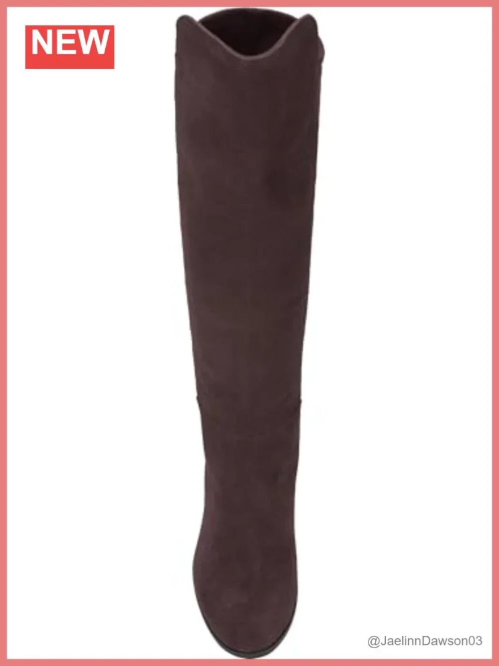 Suede Over-the-Knee Boots, Pull-On, Low Block Heel, Almond Toe, Equestrian Style